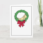 キュートラボパピーリースモダン 空白の シーズンカード (正面)