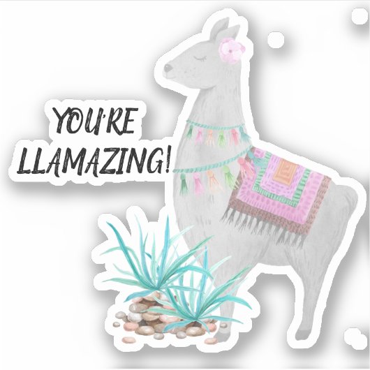 キュートラマあなたは素晴らしいビニール シール (正面)