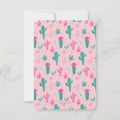 キュートラマおもしろいカクタス誕生日招待状 招待状 (裏面)