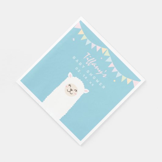 キュートラマおもしろいベビーママフィエスタベイビーシャワー スタンダードランチョンナプキン (角)