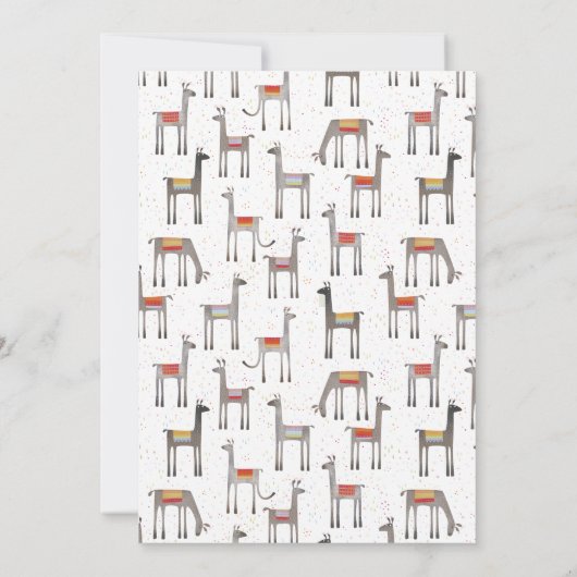 キュートラマおもしろい誕生日招待状 招待状 (裏面)