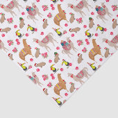 キュートラマアルパカパイバラサウスアメリカクリスマス 薄葉紙 (詳細)