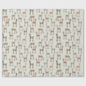 キュートラマアルパカラッピング紙 ラッピングペーパー (フラット)