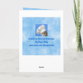 キュートラマアンド蝶誕生日 カード (裏面)