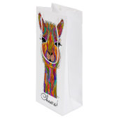 キュートラマカラフルワインバッグ ワインギフトバッグ (正面アングル)