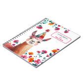 キュートラマピンクフローラ名前をカスタムする ノートブック (左側)