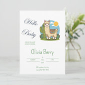 キュートラマフィエスタテーマベビーシャワー招待状 招待状 (スタンド正面)