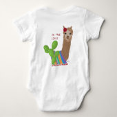 キュートラマフローラサボテンのプロブラマ ベビーボディスーツ (裏面)