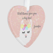 キュートラマフローラ赤面ピンク オーナメント (正面)