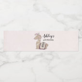 キュートラマプリンセスクラウン付き誕生日 ペットボトルラベル (シングルラベル)