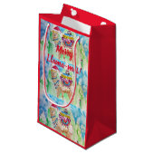 キュートラマラメリーママスアートクリスマス抱き枕 スモールペーパーバッグ (正面アングル)