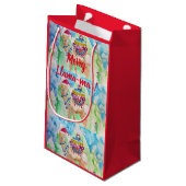 キュートラマラメリーママスアートクリスマス抱き枕 スモールペーパーバッグ (裏面アングル)