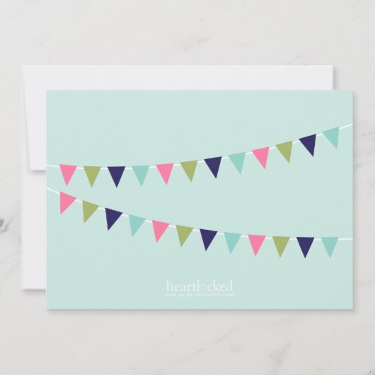 キュートラマ子供の誕生日パーティー 招待状 (裏面)