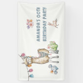 キュートラマ子供の誕生日パーティー 横断幕 (縦)