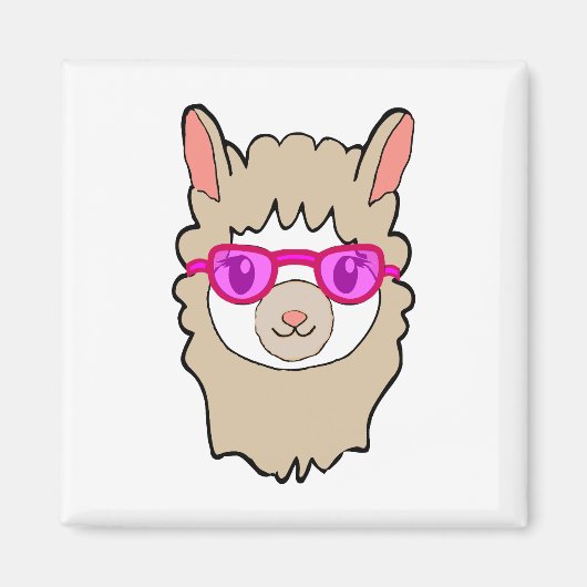 キュートラマ眼鏡スケッチ マグネット (正面)