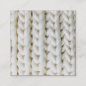 キュートラムヒツジ編み物インストラクター先生カード スクエア名刺 (裏面)