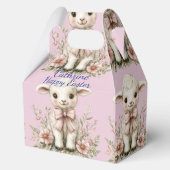 キュートラムピンクリボン春の花 フェイバーボックス (裏面)