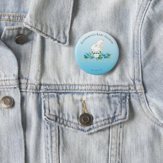 キュートラムブルーフローラボーイベビー 缶バッジ (インサイチュ)