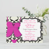 キュートランジェリーシャワーブライダル招待状 招待状 (スタンド正面)