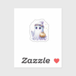 キュートラヴェンダーパープル幽霊ハロウィーンブギ不気味ー シール