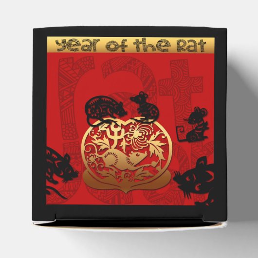 キュートラ中国のットイヤー〔占星術の〕十二宮図誕生日CCFB フェイバーボックス (上部)