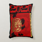 キュートラ中国のットカスタム〔占星術の〕十二宮図誕生日AcP アクセントクッション (正面(垂直))