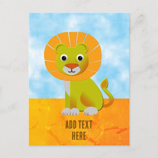 キュートリオンスケッチヴィンテージプリントカスタム ポストカード (正面)