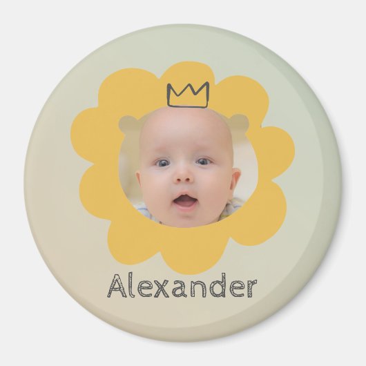 キュートリオンベビー写真 マグネット (正面)