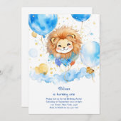 キュートリオン誕生日招待状 招待状 (正面/裏面)