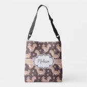 キュートリス&ドークン名前をカスタムする クロスボディバッグ (裏面)