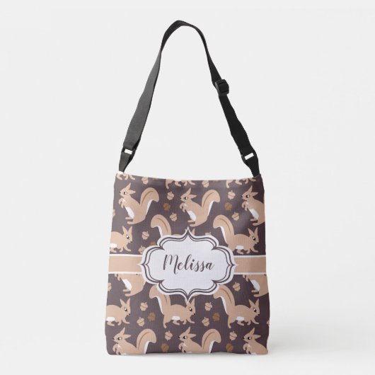 キュートリス&ドークン名前をカスタムする クロスボディバッグ (裏面)