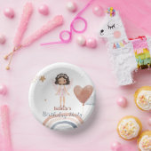 キュートリトルエンジェルアフロガールズバルーン誕生日 ペーパーボウル (パーティー)