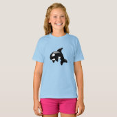 キュートリトルオルカクジラ Tシャツ (正面フル)