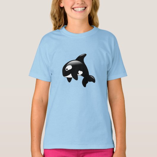 キュートリトルオルカクジラ Tシャツ (正面)