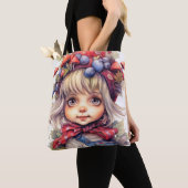 キュートリトルカントリーガーデン格言 トートバッグ (クローズアップ)