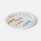 キュートリトルシーホース紙プレート ペーパープレート (アングル)