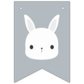 キュートリトルバニーラビット誕生日 バンティングフラッグ (第1の旗)