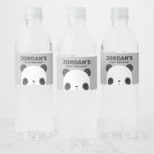 キュートリトルパンダベア誕生日 ペットボトルラベル (ボトル)