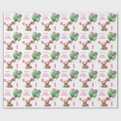 キュートリトルピギー食べ誕生日 ラッピングペーパー (フラット)