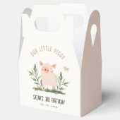 キュートリトルファームピグバタフライ子供の誕生日 フェイバーボックス (オープン)