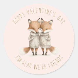 キュートリトルフォックス バレンタインデー ラウンドシール
