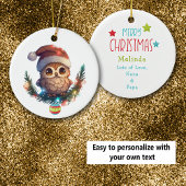 キュートリトルフクロムメリークリスマスオーナメント セラミックオーナメント