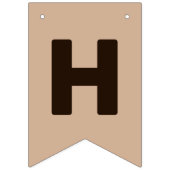 キュートリトルブラウンベア誕生日 バンティングフラッグ (第2の旗)