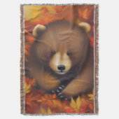 キュートリトルベアブランケット スローブランケット (正面縦)