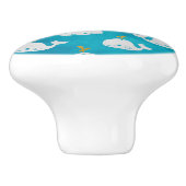 キュートリトルベビークジラ海シーテーマ セラミックノブ (側面)
