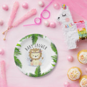 キュートリトルボホーライオン男の赤ちゃんシャワー ペーパープレート (パーティー)