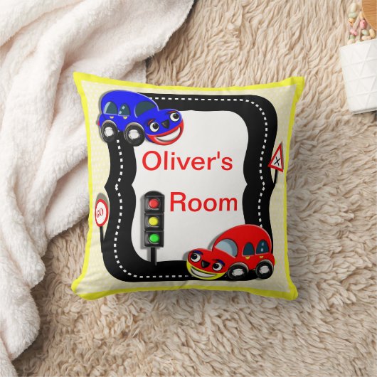 キュートリトルボーイズカーテーマ写真 クッション (ブランケット)