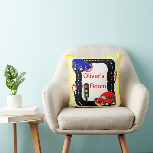 キュートリトルボーイズカーテーマ写真 クッション (椅子)