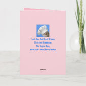 キュートリトルヤギ誕生日 カード (裏面)