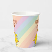 キュートリトルレインボーサンシャインハッピーバースデーパーティー 紙コップ (左)